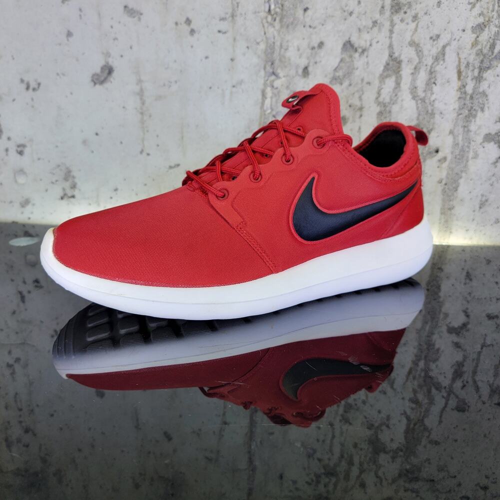 Nike Roshe Two Men’s Shoes - Gym Red/Black - Size 13 - Preowned, No Insoles